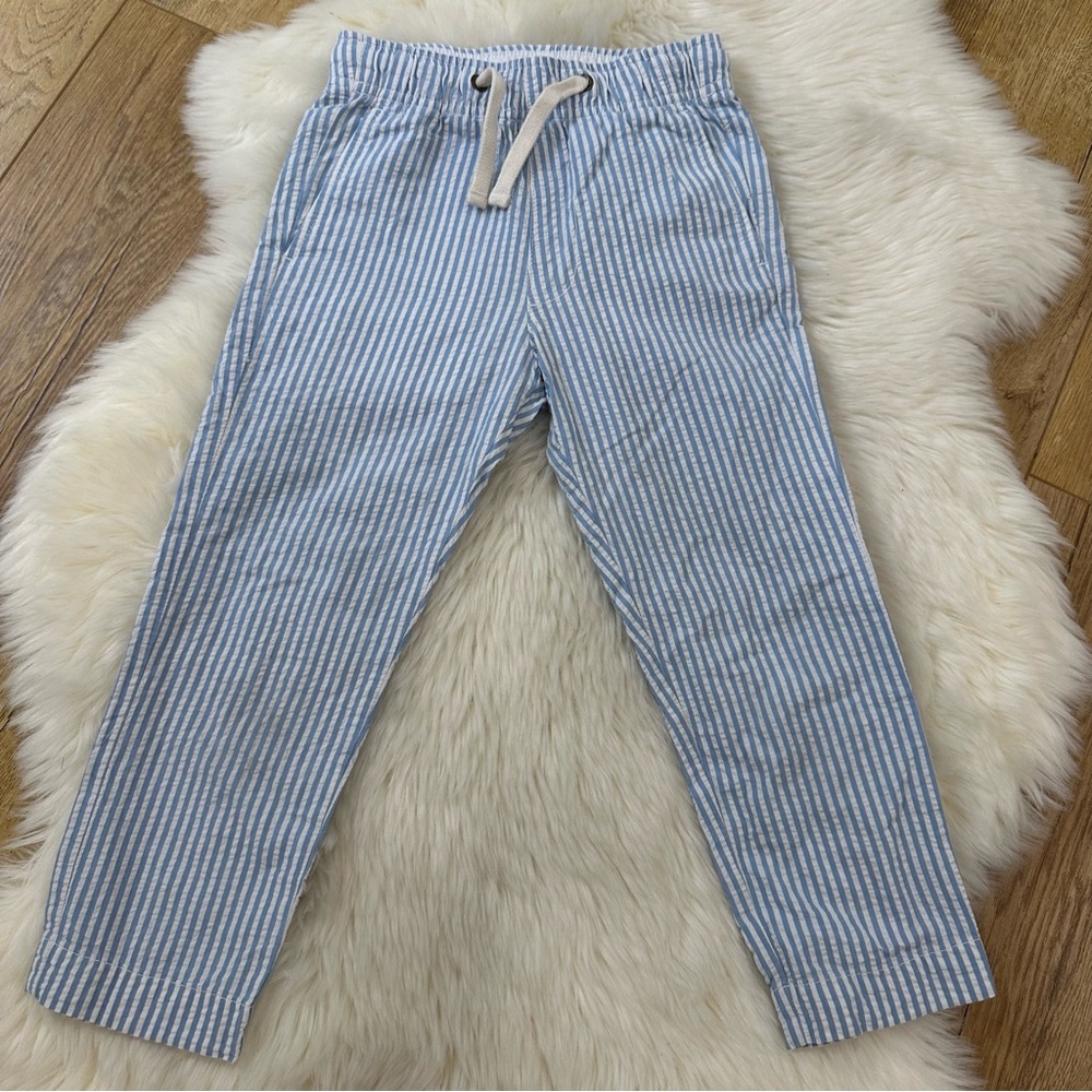 Crewcuts Kids Blue and White Striped Casual Pants
